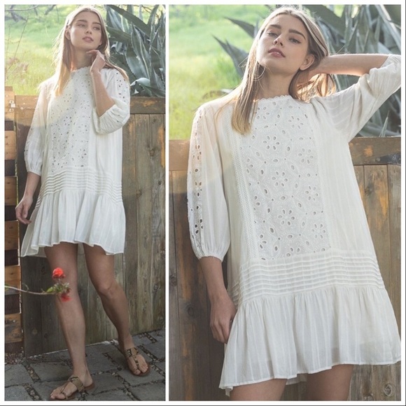 Eye-Let You Wear Me Woven Lace Dress - Picture 4 of 16